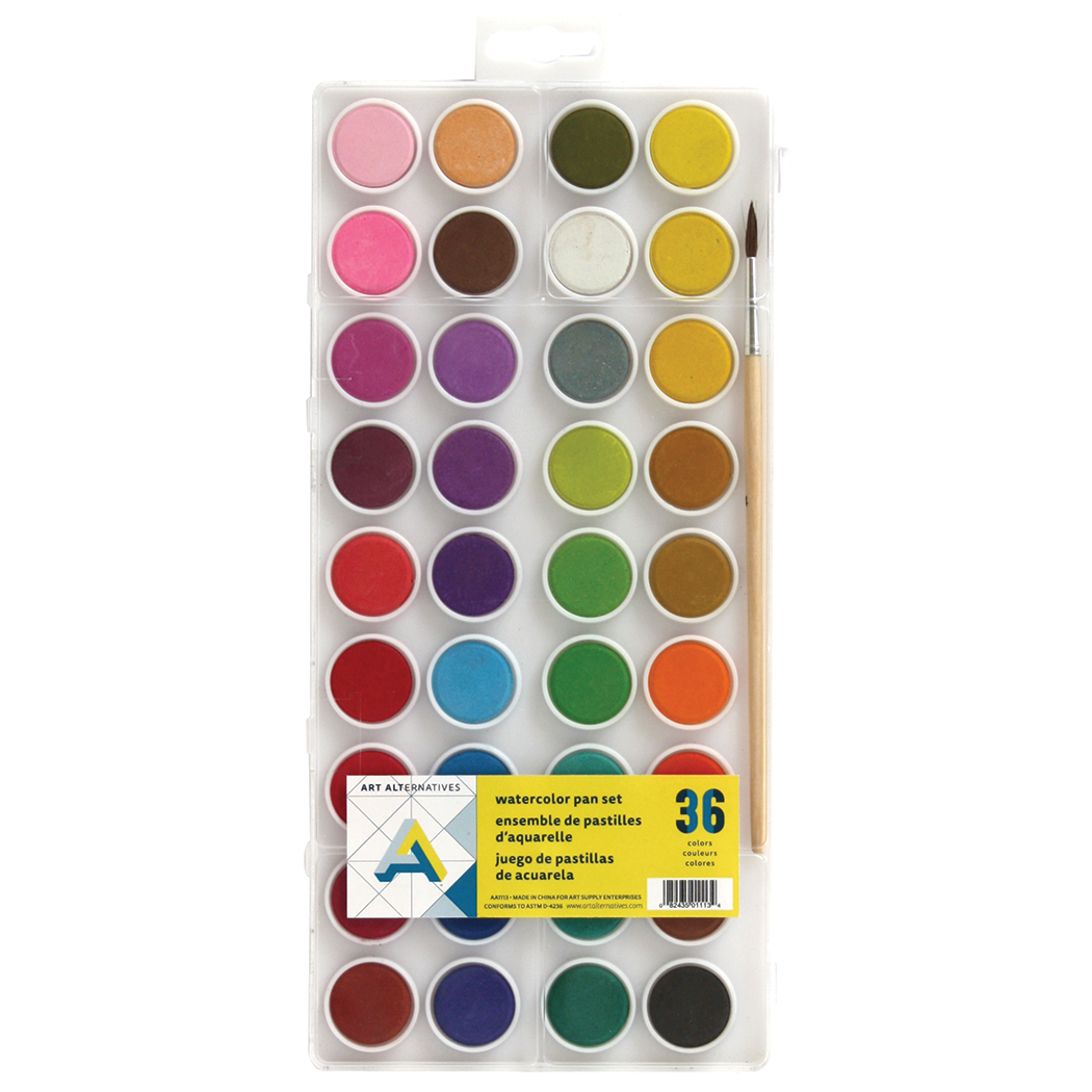 Art Alternatives Watercolor 36 Color Set