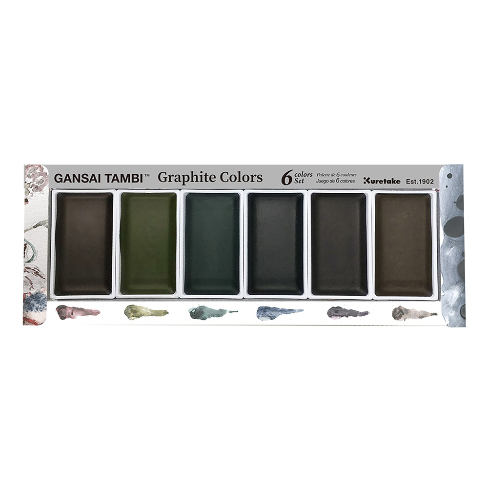 Kuretake Gansai Tambi 6 Graphite Set