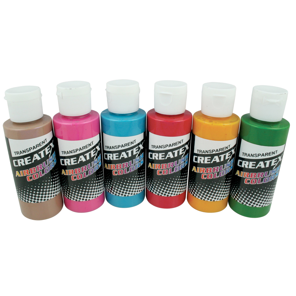 Createx 2 oz Set Of 6 Tropical Colors