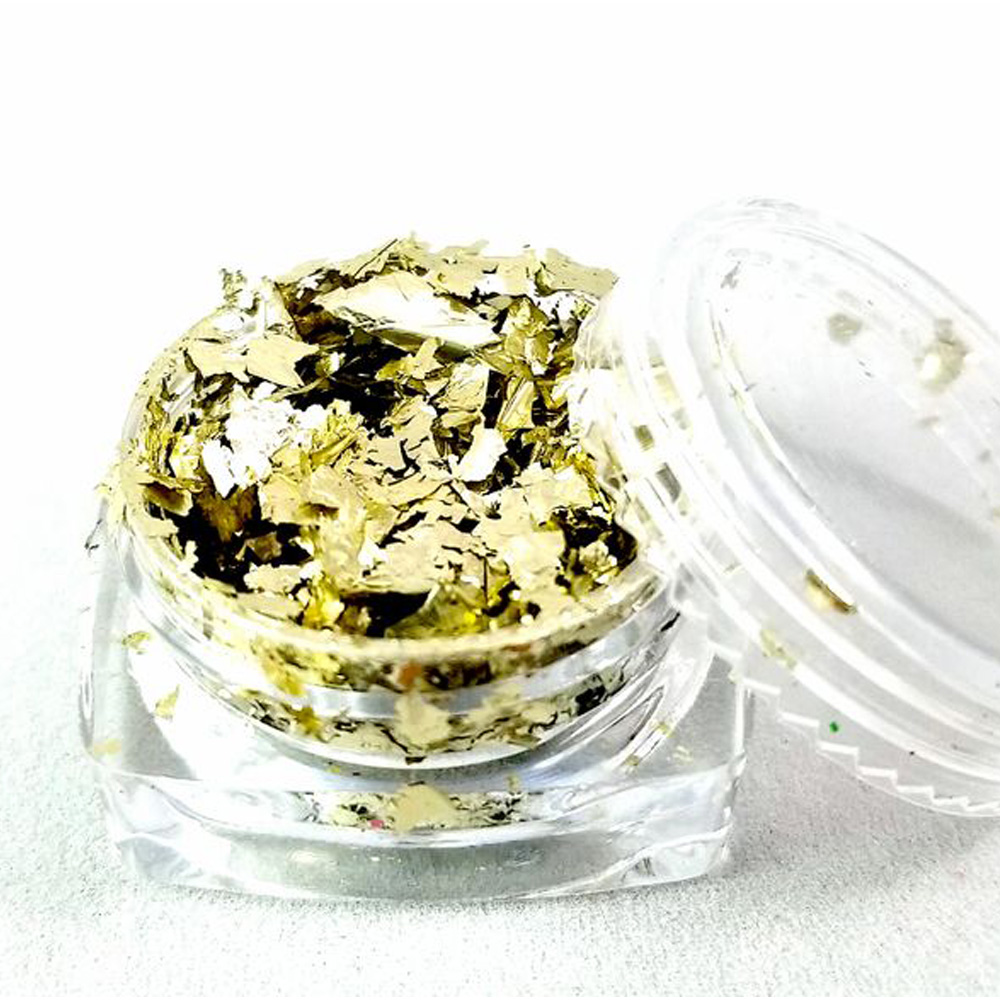 SCD Metallic Flakes .5 g White Gold