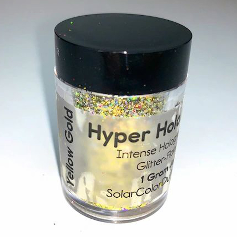 SCD Hyper Holo Glitter Flakes 1 g Yellow Gold