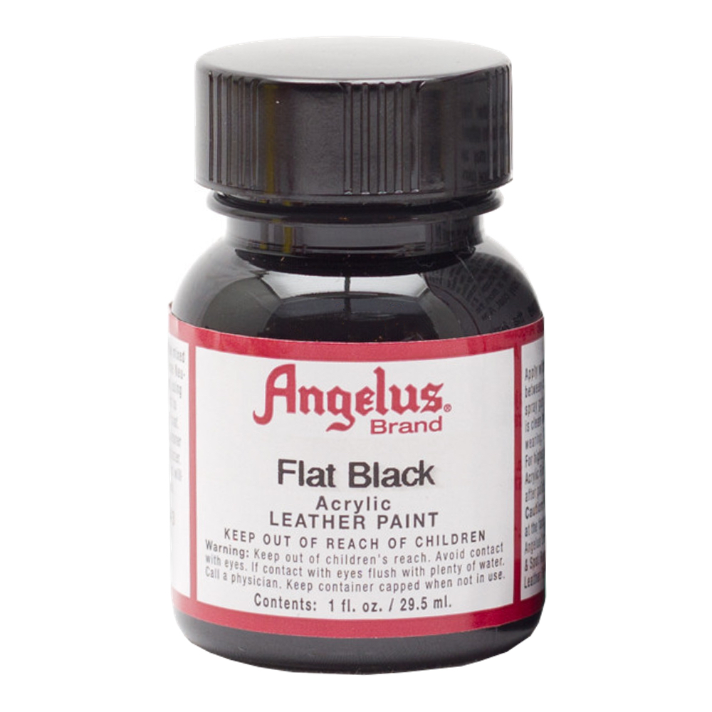 Angelus Leather Paint 1 oz Flat Black