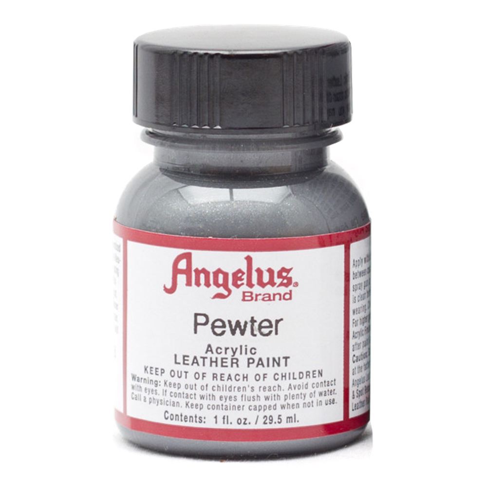 Angelus Leather Paint 1 oz Pewter