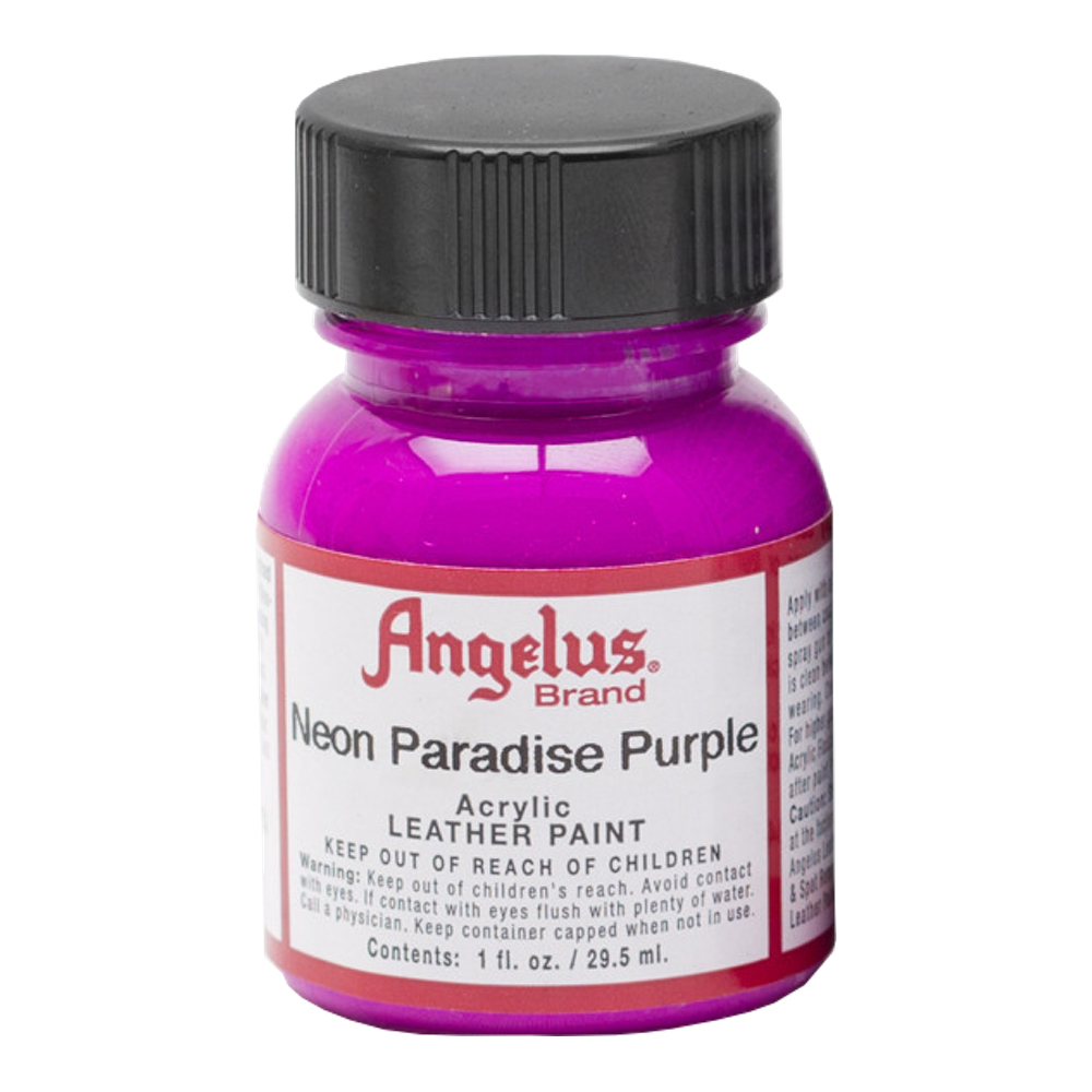 Angelus Leather Paint 1 oz Neon Paradise Prpl