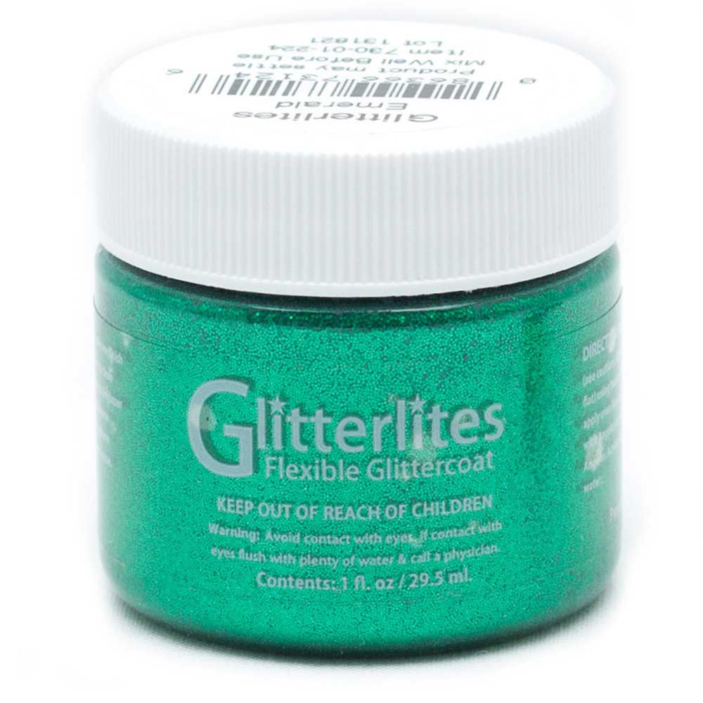 Angelus Paint Glitterlites 1 oz Emerald