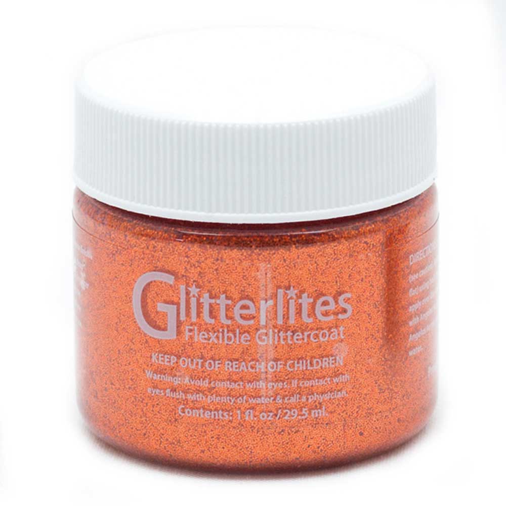 Angelus Paint Glitterlites 1 oz Orange Orange