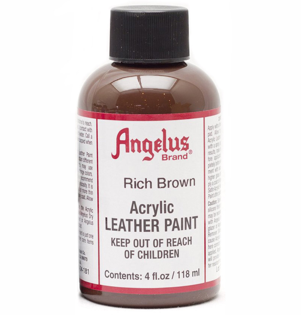 Angelus Leather Paint 4 oz Rich Brown