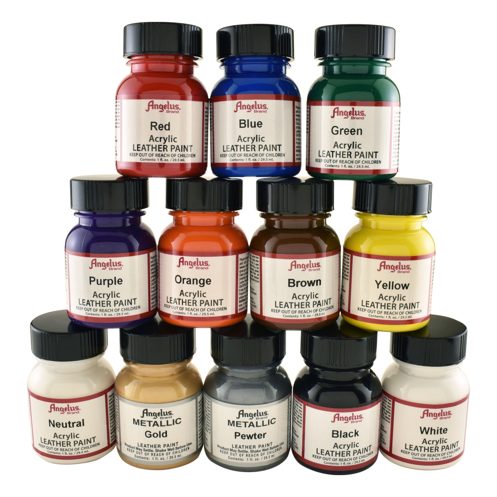 Angelus Leather Paint Set Of 12 1 oz v2