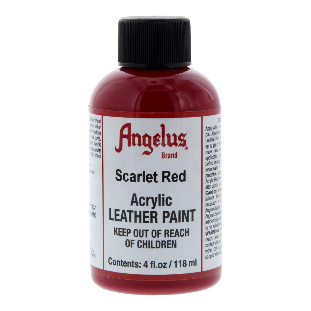Angelus Leather Paint 4 oz Scarlet