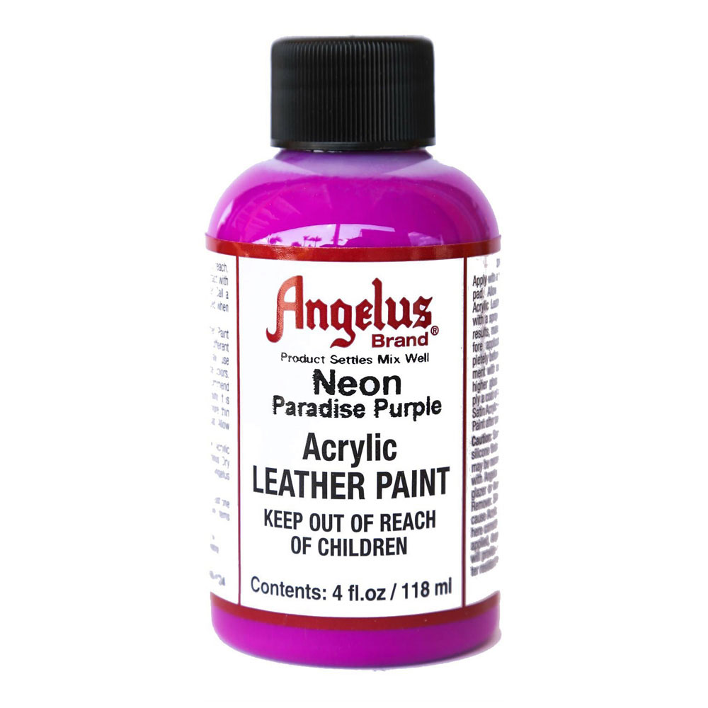 Angelus Leather paint 4 oz Neon Paradise Purp