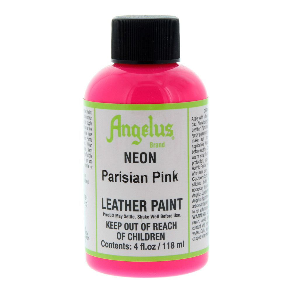 Angelus Leather Paint 4 oz Neon Parisian Pink