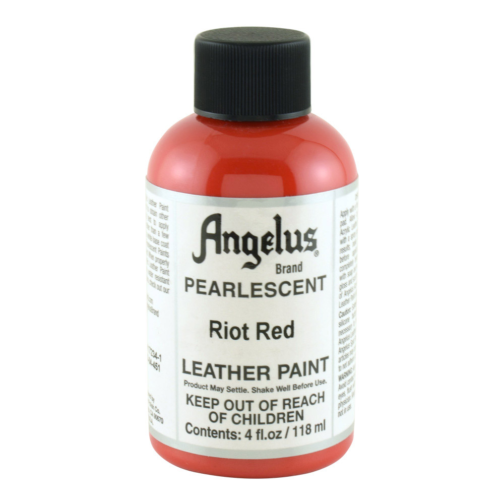 Angelus Leather Paint 4 oz Pearl Riot Red