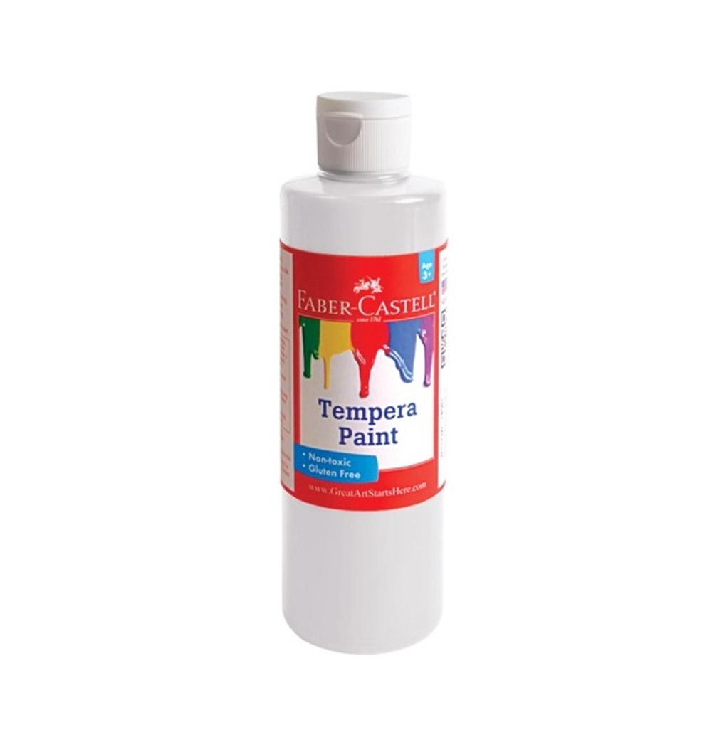 Faber-Castell Tempera Paint 8oz White FC14582