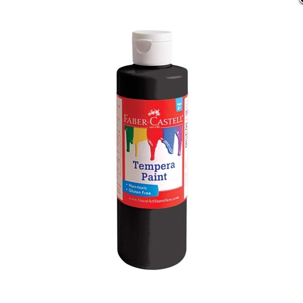 Faber-Castell Tempera Paint 8oz Black FC14557