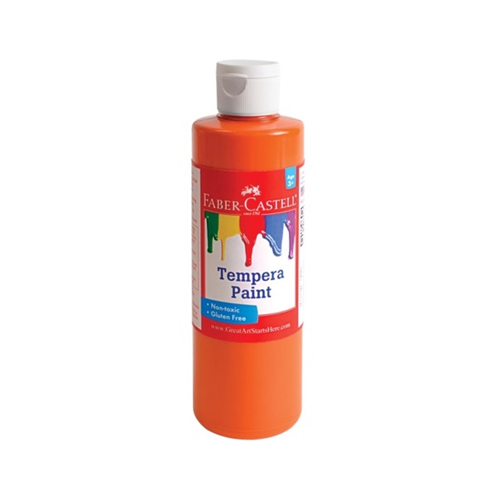 Faber-Castell Tempera Paint 8 oz Orange