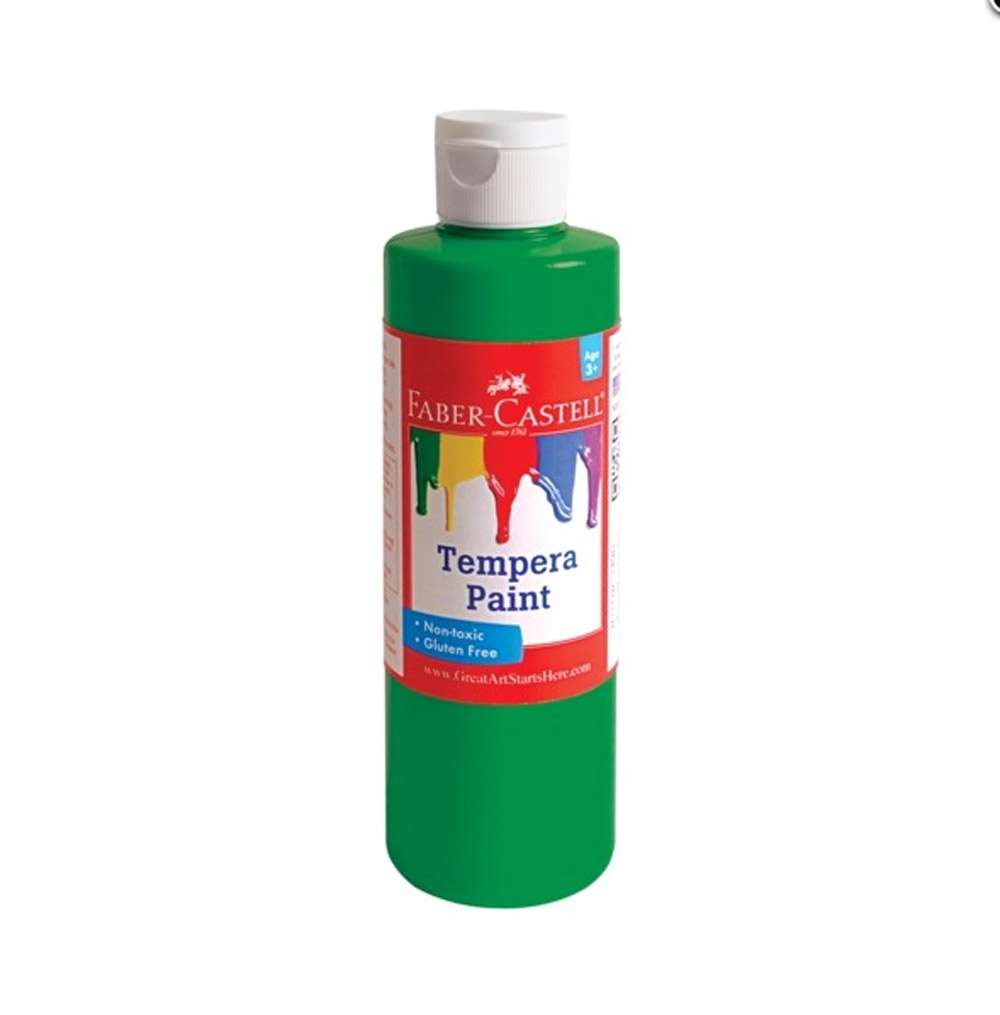 Faber-Castell Tempera Paint 8oz Green FC14573