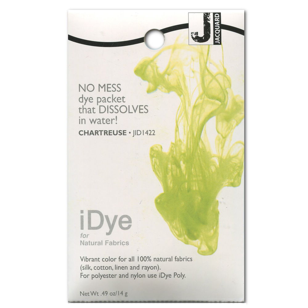 Jacquard Idye Natural Fabric: Chartreuse