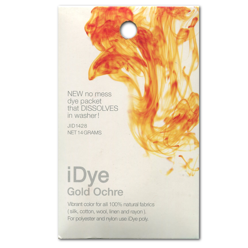 Jacquard Idye Natural Fabric: Gold Ochre