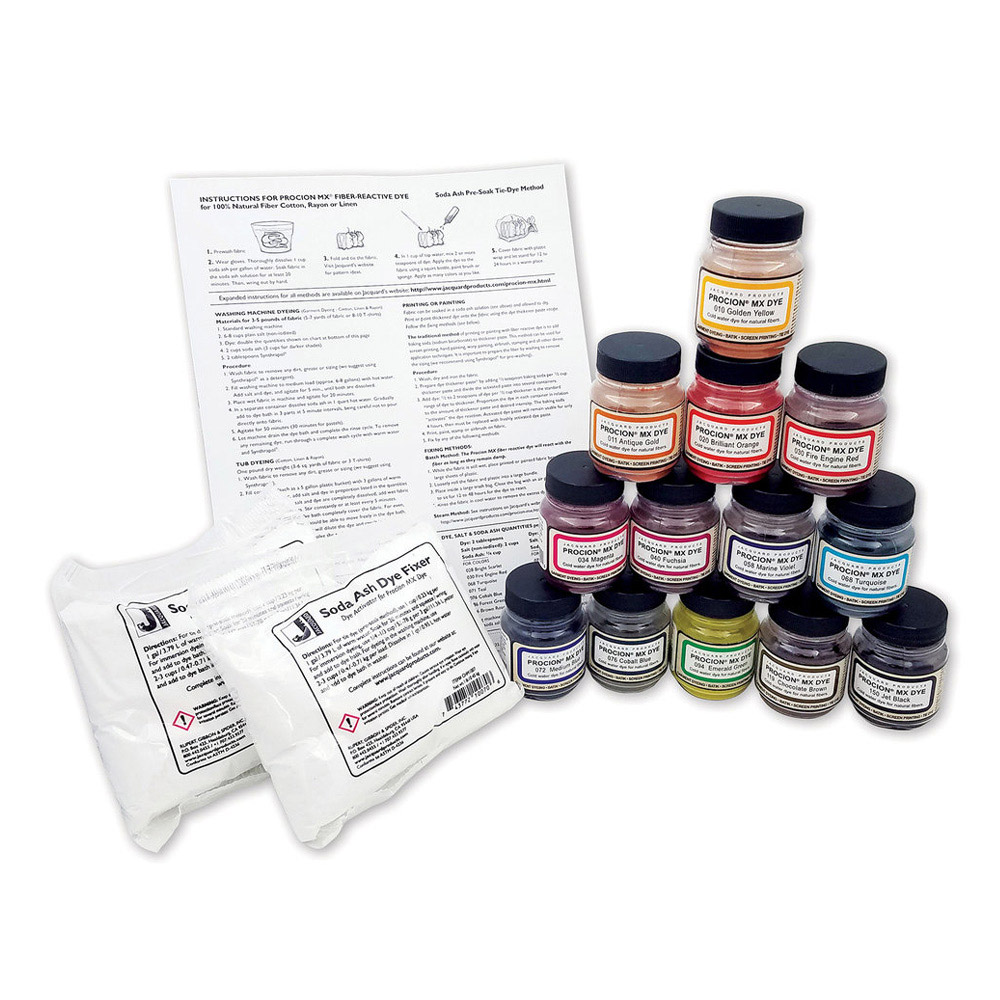 Procion Dye 13 Color Set (2/3 ounce)