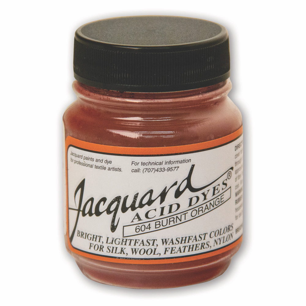 Jacquard Acid Dye 1/2 oz #604 Burnt Orange