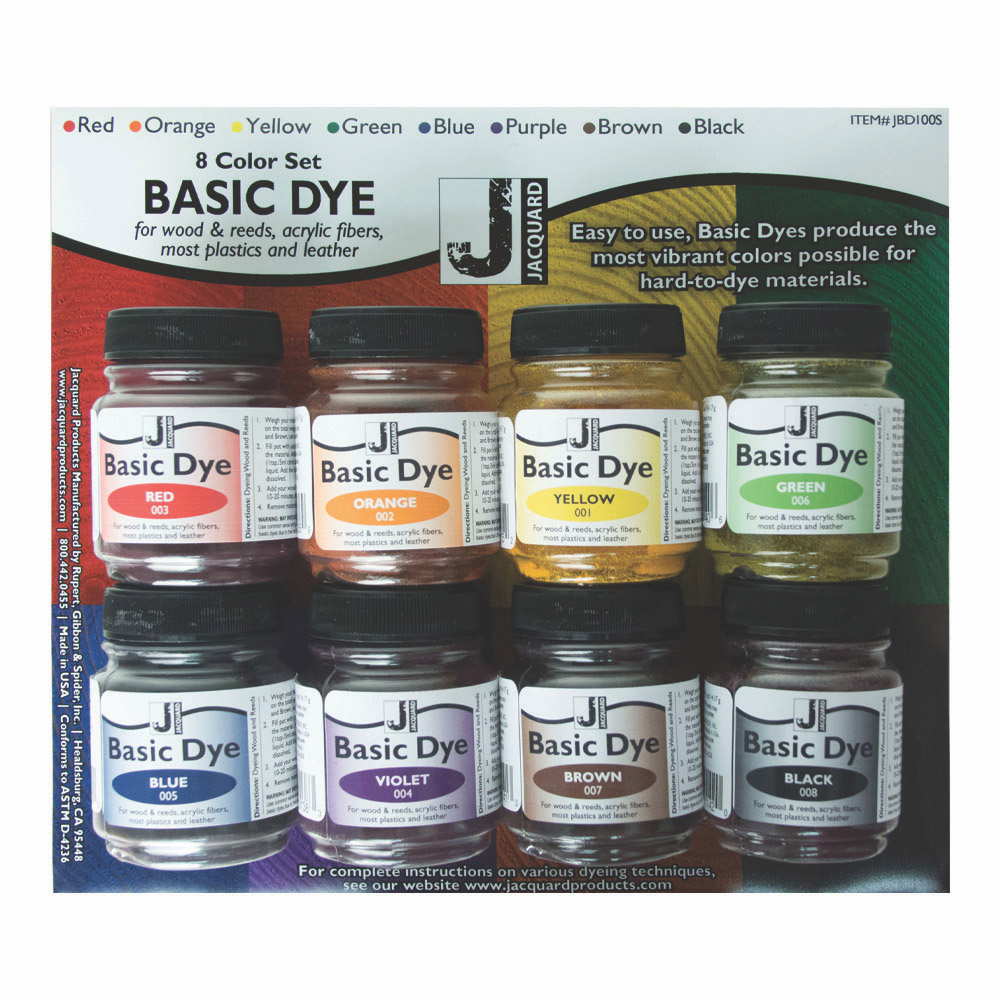 Jacquard Basic Dye 8 Color Set (1/2 ounce)