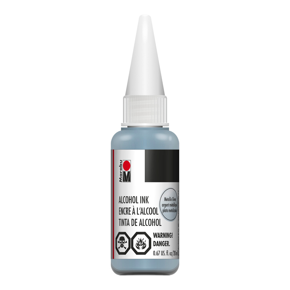 Marabu Alcohol Ink - Metallic Silver 20 ml