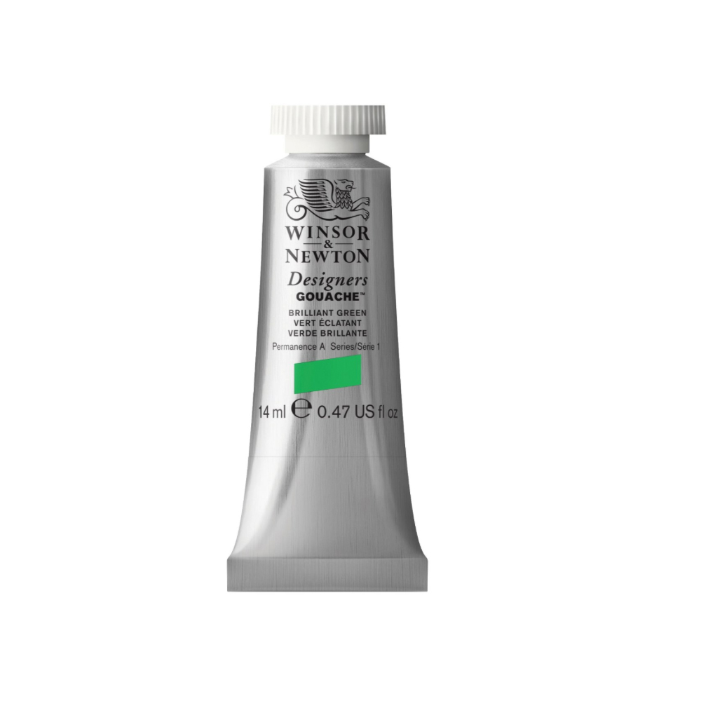 W&N Designers Gouache 14 ml Brilliant Green