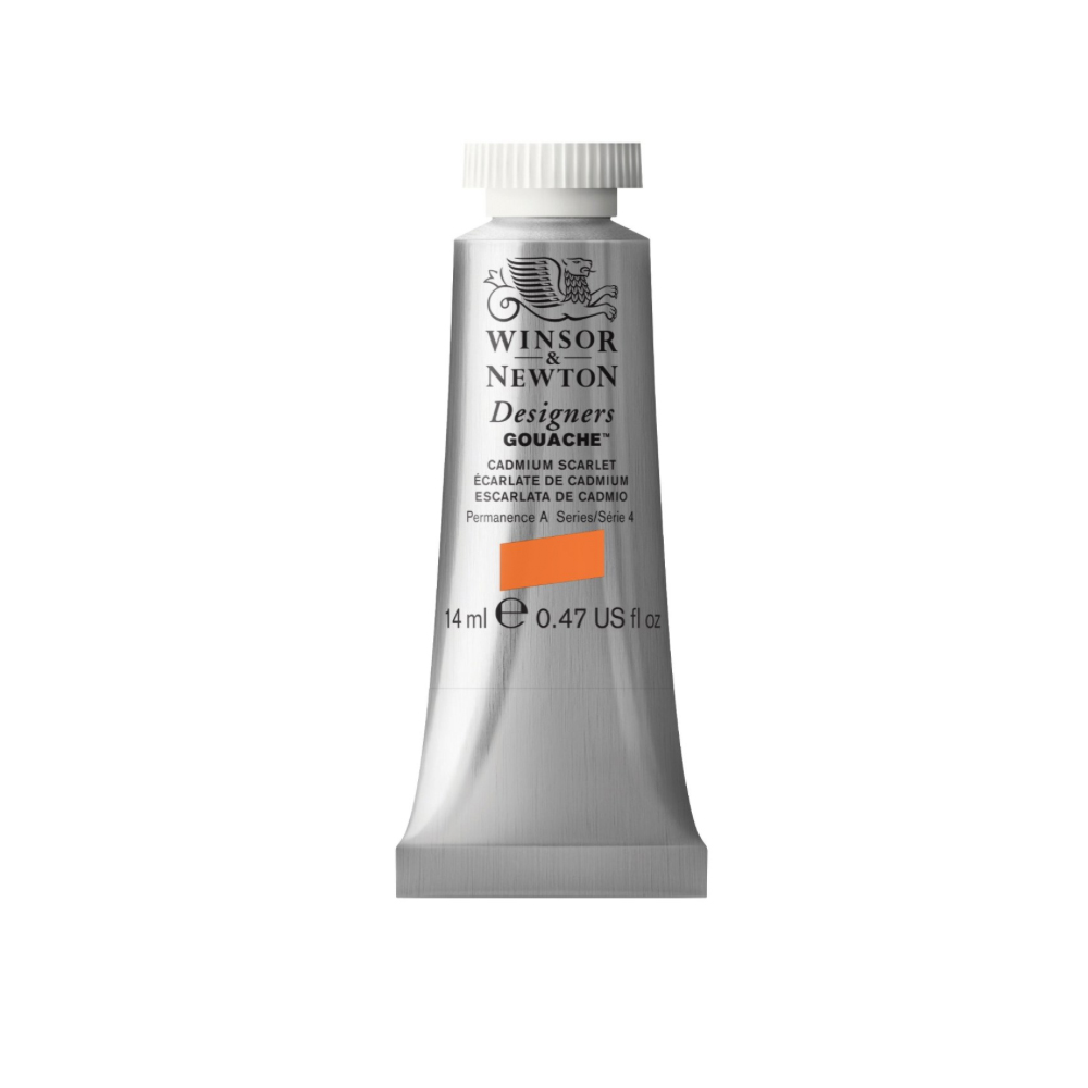 W&N Designers Gouache 14ml Cadmium Scarlet