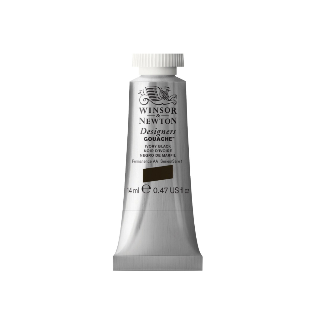 W&N Designers Gouache 14 ml Ivory Black