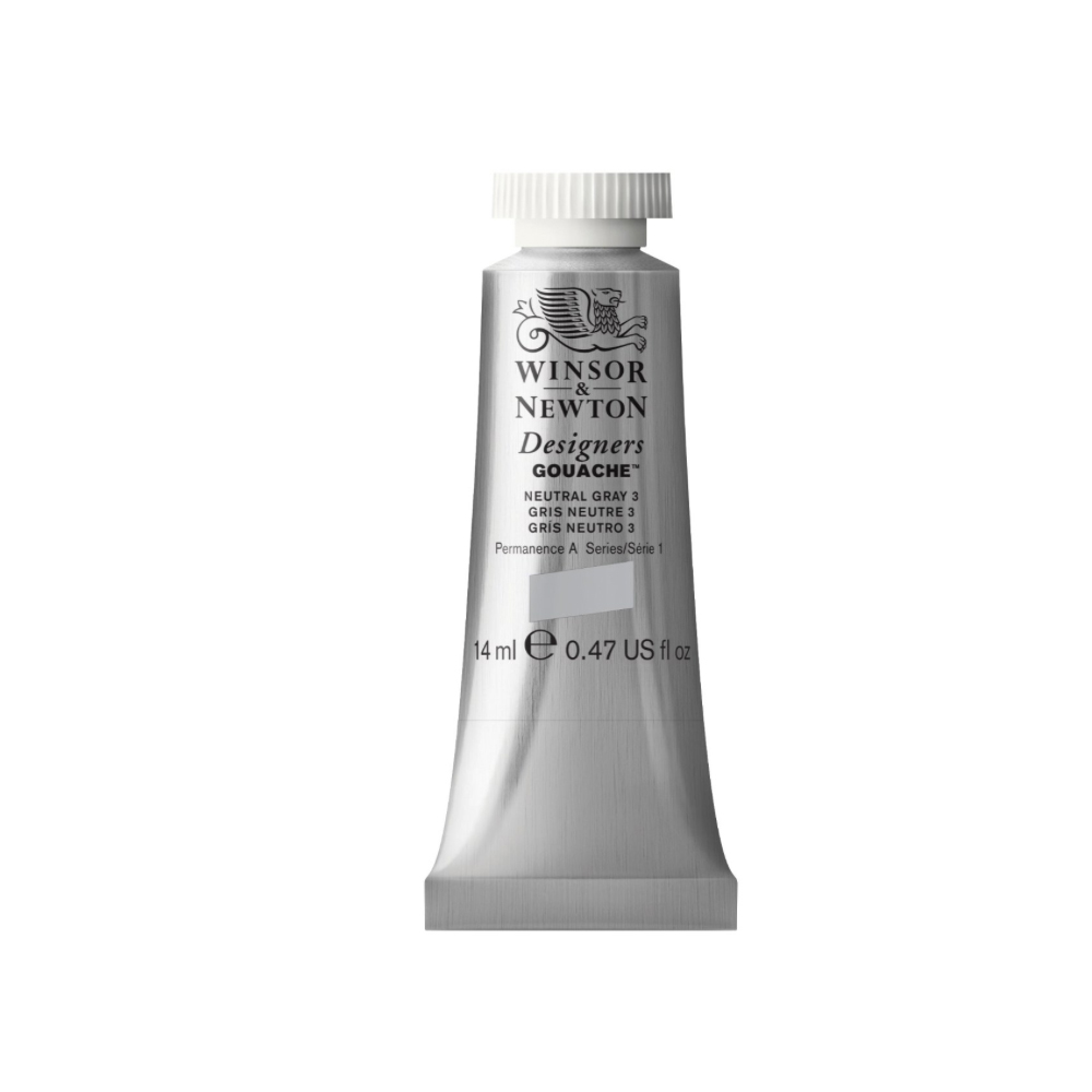 W&N Designers Gouache 14 ml Neutral Grey 3