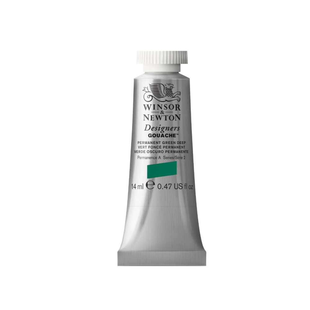 W&N Designers Gouache 14 ml Perm Green Deep