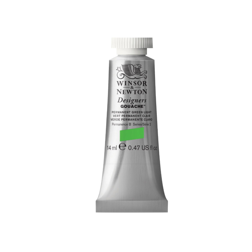 W&N Designers Gouache 14 ml Perm Green Light