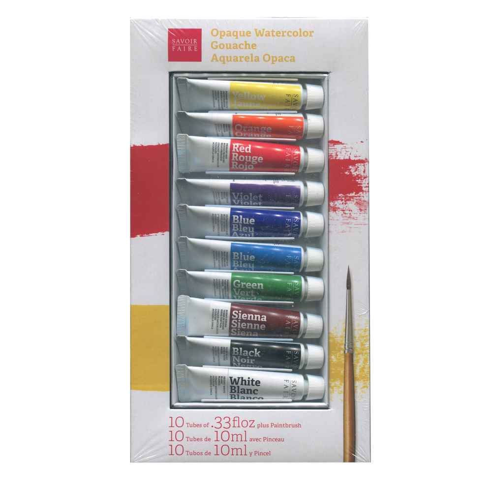 French Gouache 10 Tube Set