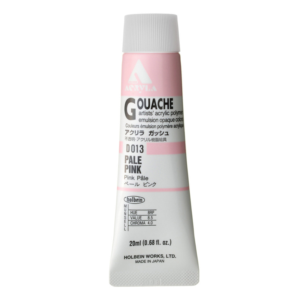 Holbein Acrylic Gouache 20 ml Pale Pink