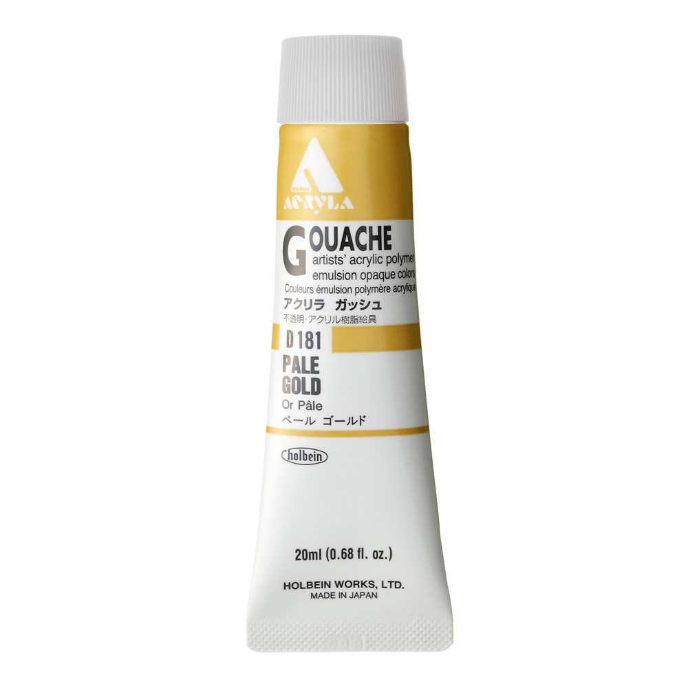 Holbein Acrylic Gouache 20 ml Pale Gold