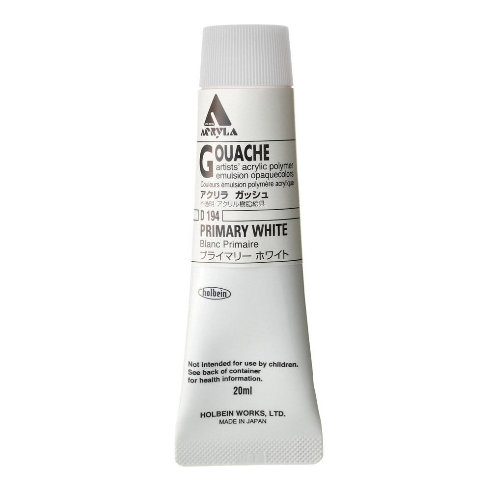 Holbein Acrylic Gouache 20 ml Primary White