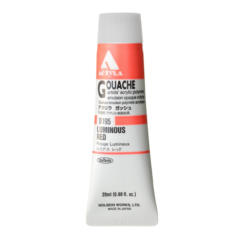 Holbein Acrylic Gouache 20 ml Luminous Red