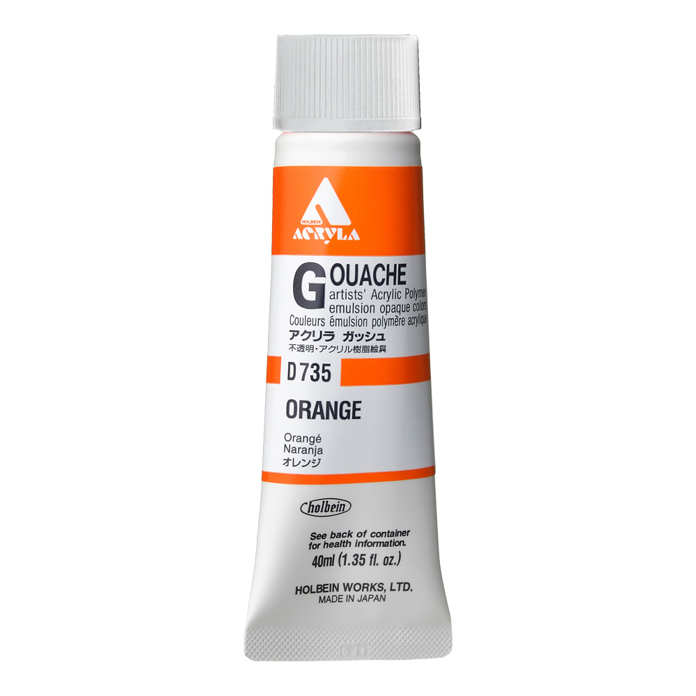 Holbein Acrylic Gouache 40 ml Orange