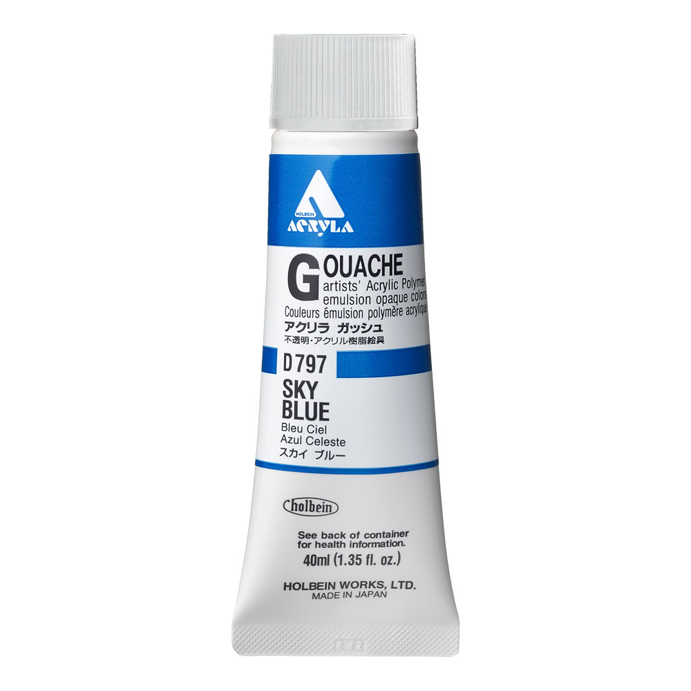 Holbein Acrylic Gouache 40 ml Sky Blue