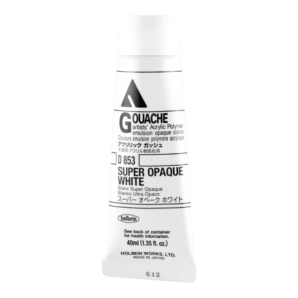 Holbein Acrylic Gouache 40 ml Super Opq White