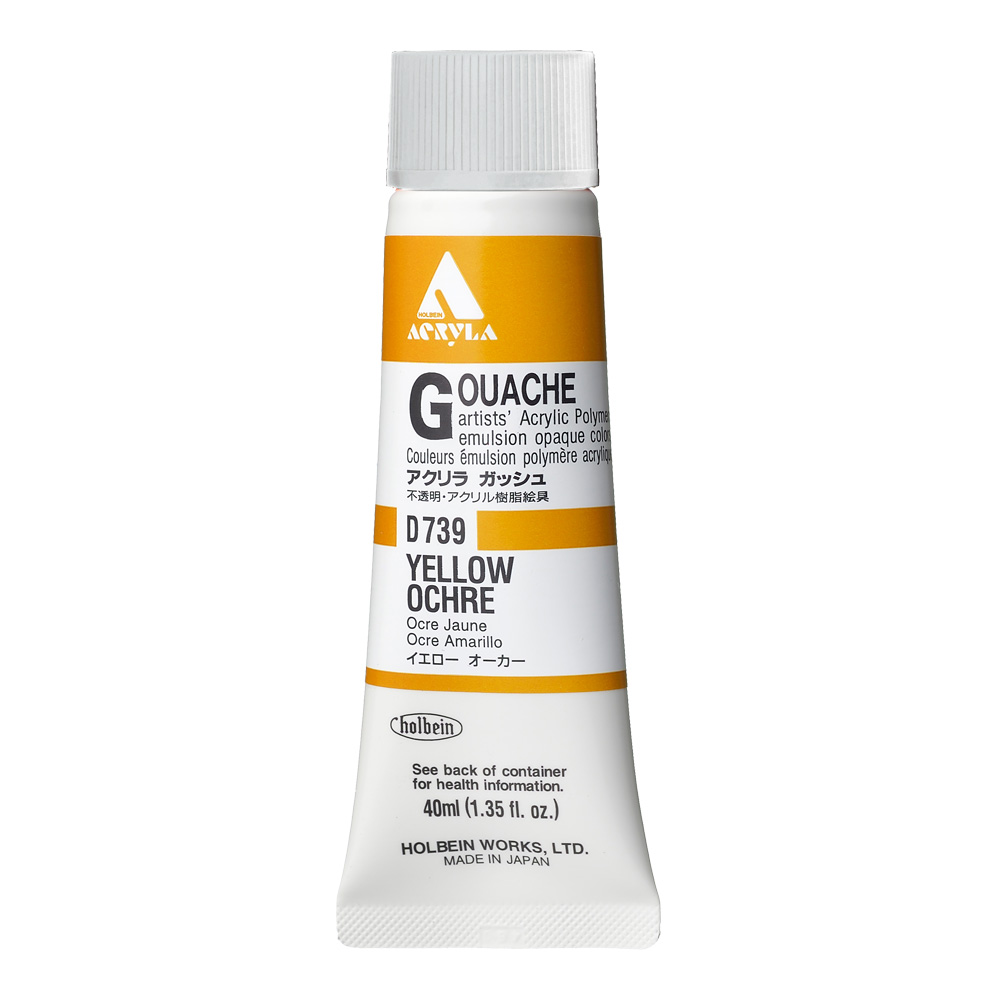 Holbein Acrylic Gouache 40 ml Yellow Ochre