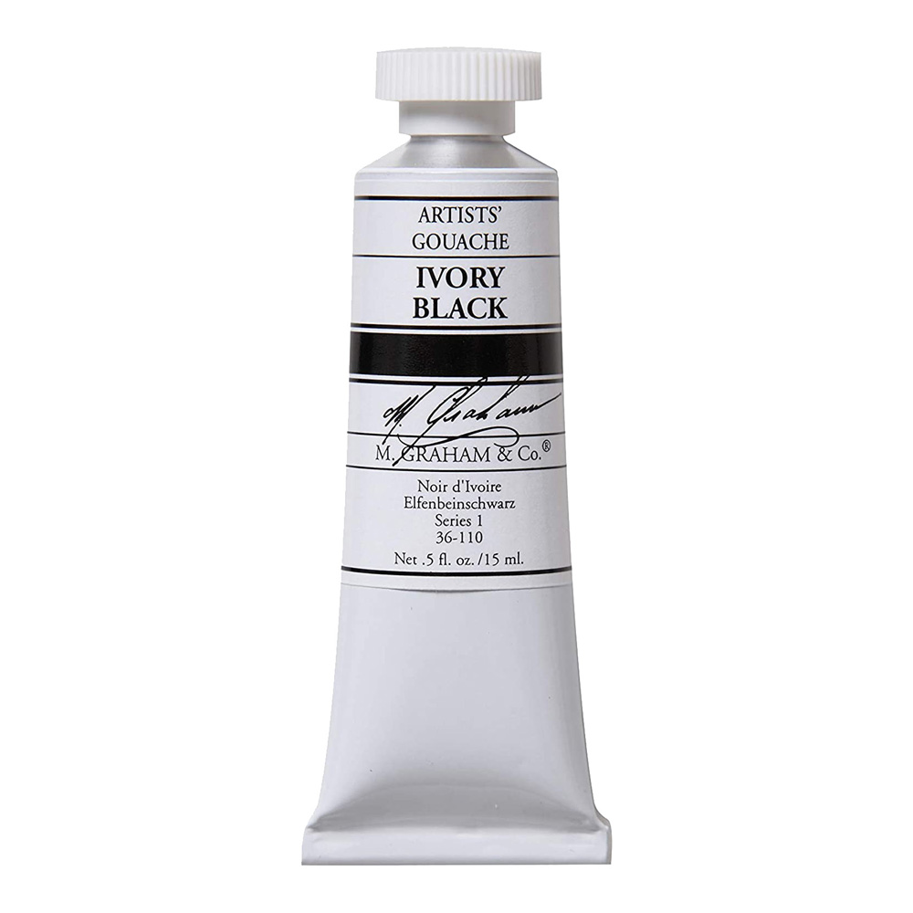 M. Graham Gouache 15 ml Ivory Black