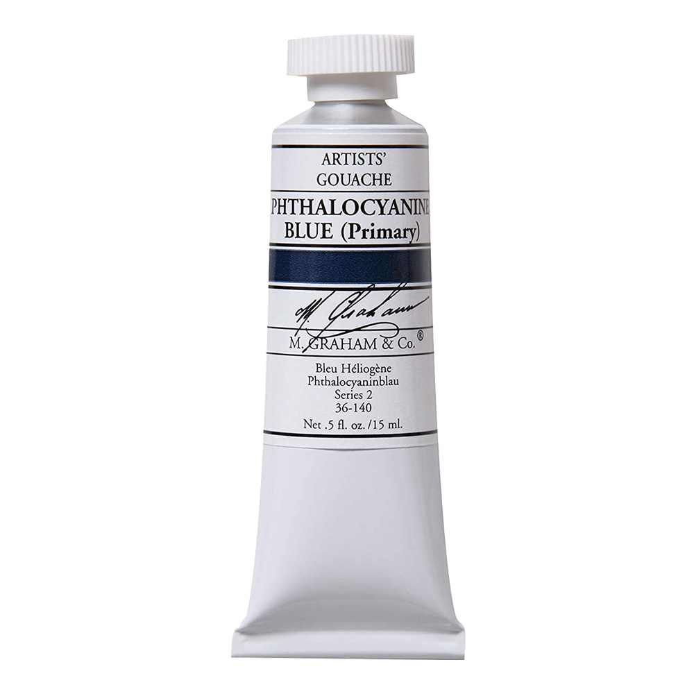 M. Graham Gouache 15 ml Phthalo Blue Primary