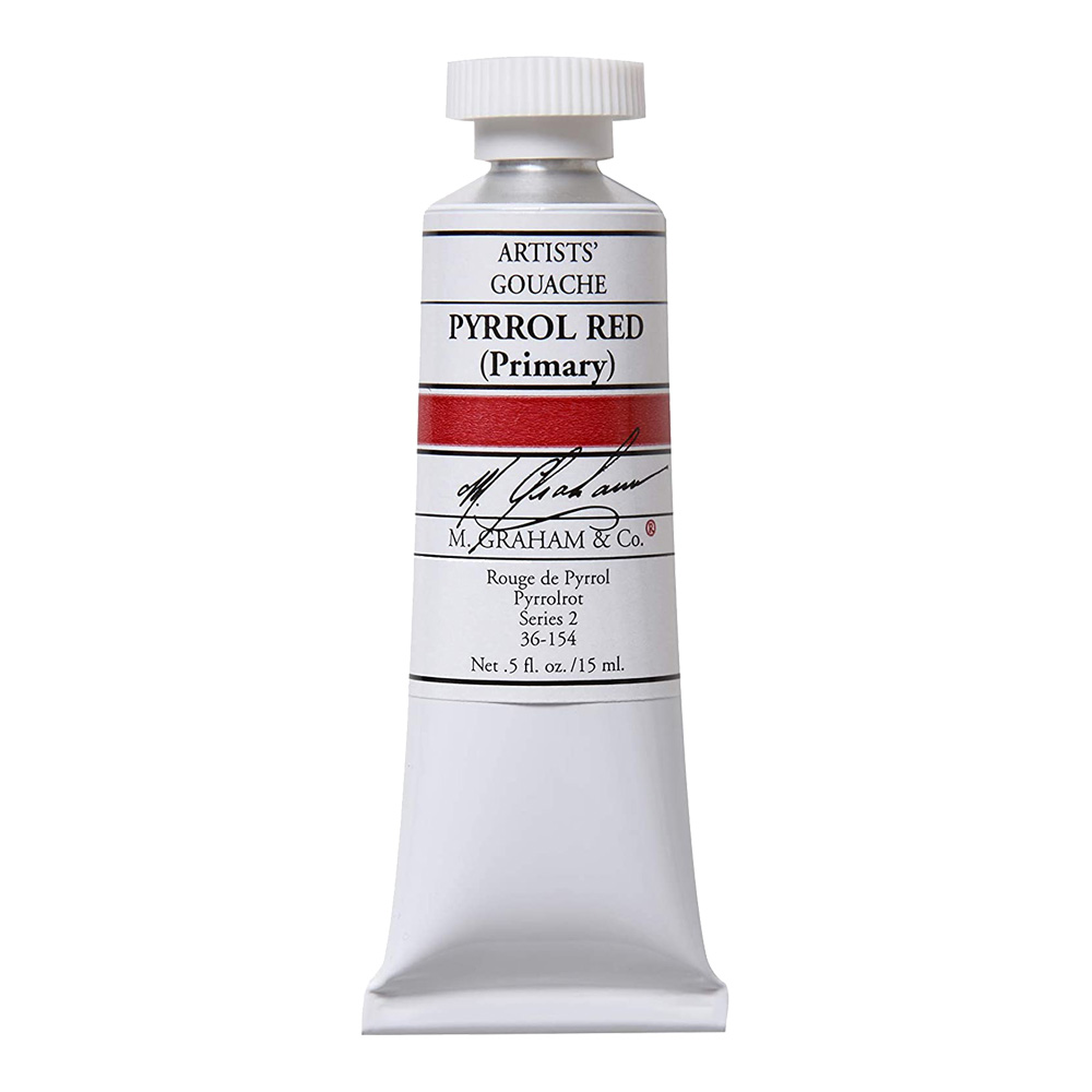 M. Graham Gouache 15 ml Pyrrol Red Primary