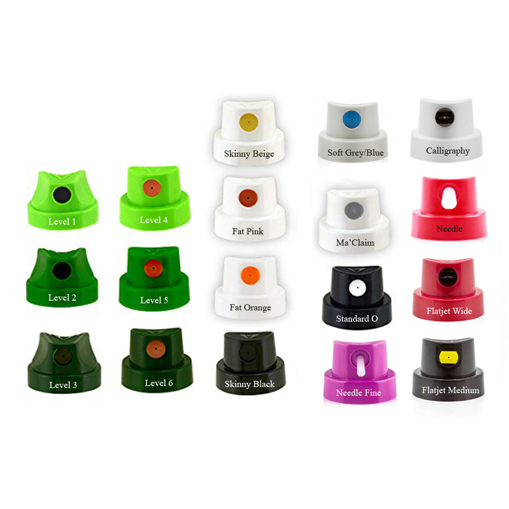 Hyatt's Pack of 18 Various Spray Caps