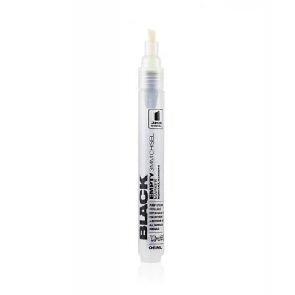 Montana Black Empty Marker 3 mm Chisel