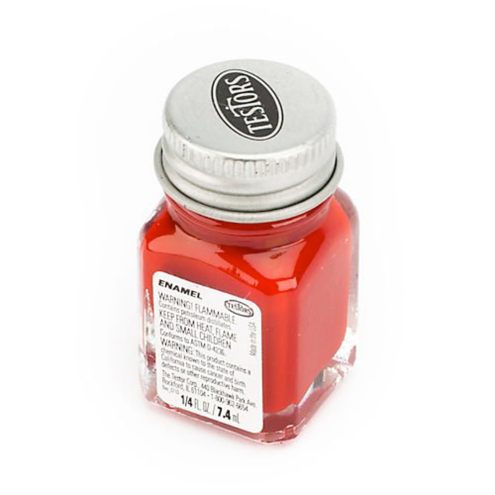 Testors Enamel 1/4 oz Bottle Dark Red