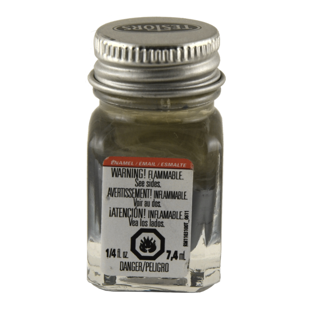 Testors Enamel 1/4 oz Bottle Flat Gray