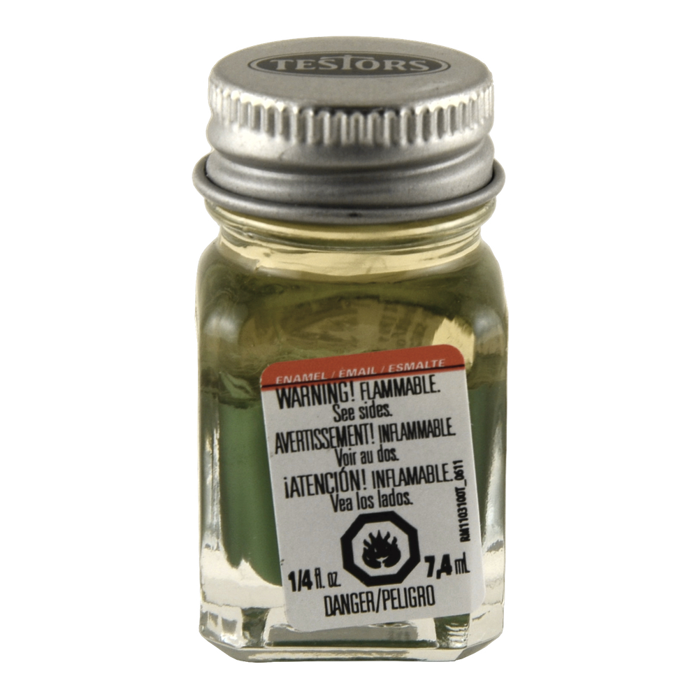 Testors Enamel 1/4 oz Bottle Beret Green