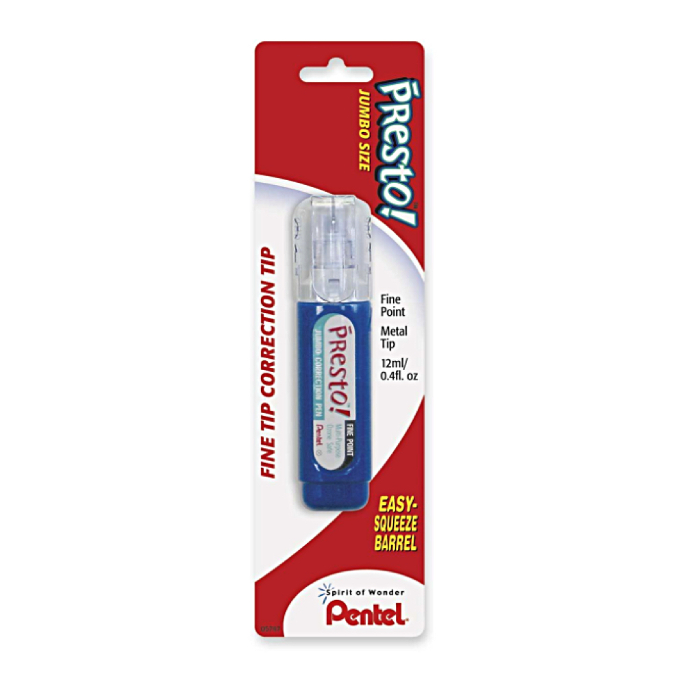 Pentel Presto! Jumbo Correction Pen Fine Pnt